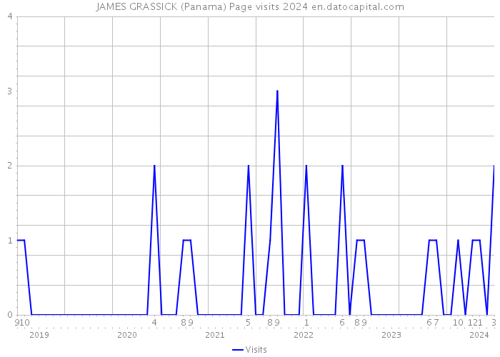 JAMES GRASSICK (Panama) Page visits 2024 