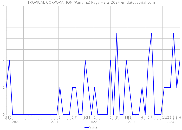 TROPICAL CORPORATION (Panama) Page visits 2024 