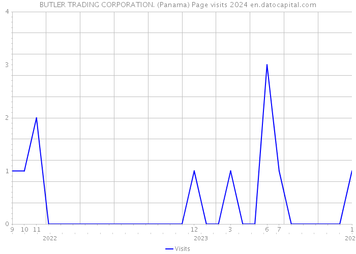 BUTLER TRADING CORPORATION. (Panama) Page visits 2024 