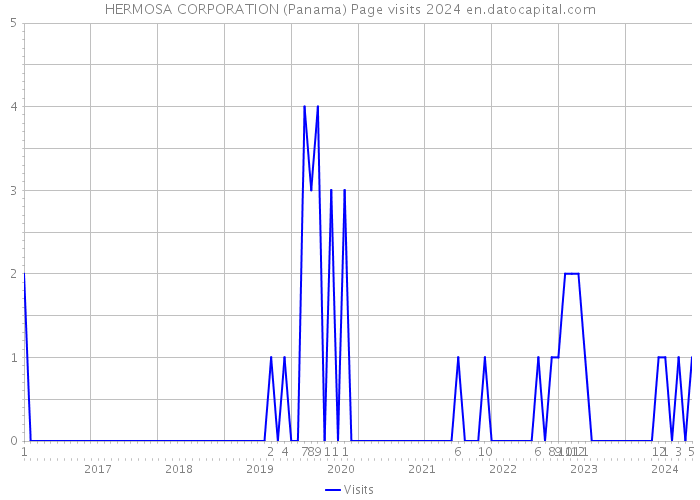 HERMOSA CORPORATION (Panama) Page visits 2024 