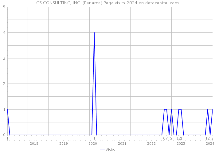CS CONSULTING, INC. (Panama) Page visits 2024 
