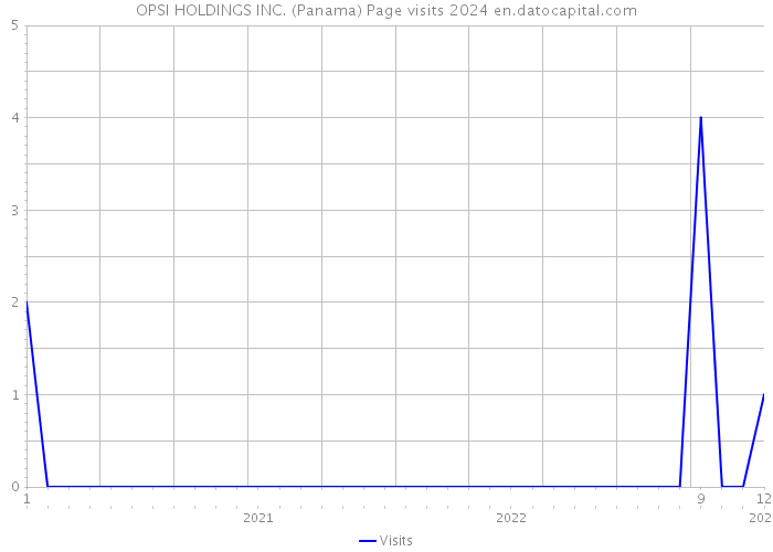 OPSI HOLDINGS INC. (Panama) Page visits 2024 
