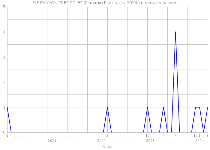 FUNDACION TRES SOLES (Panama) Page visits 2024 