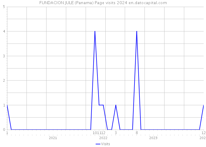 FUNDACION JULE (Panama) Page visits 2024 