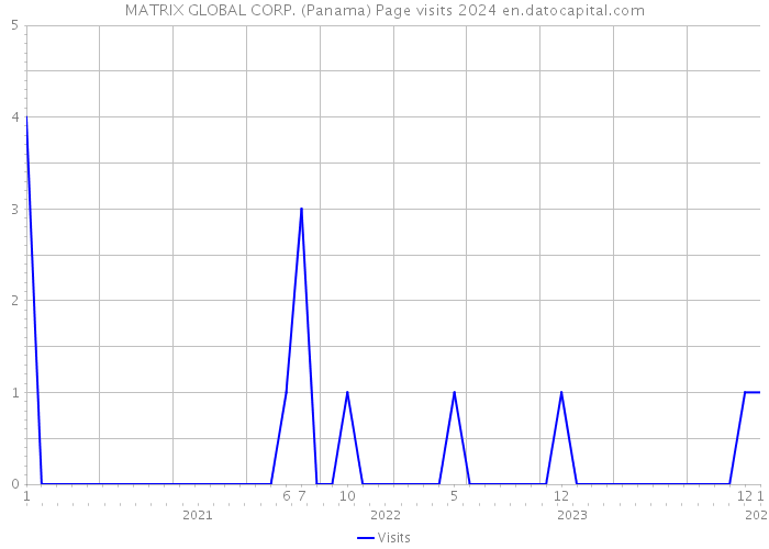 MATRIX GLOBAL CORP. (Panama) Page visits 2024 