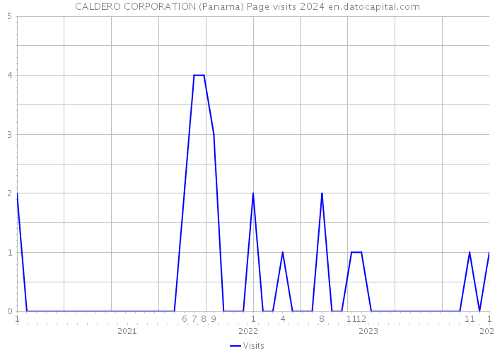 CALDERO CORPORATION (Panama) Page visits 2024 