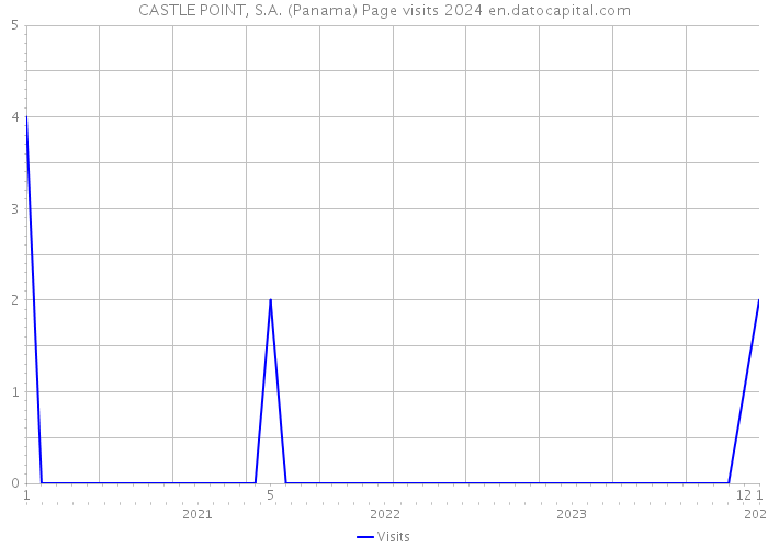 CASTLE POINT, S.A. (Panama) Page visits 2024 