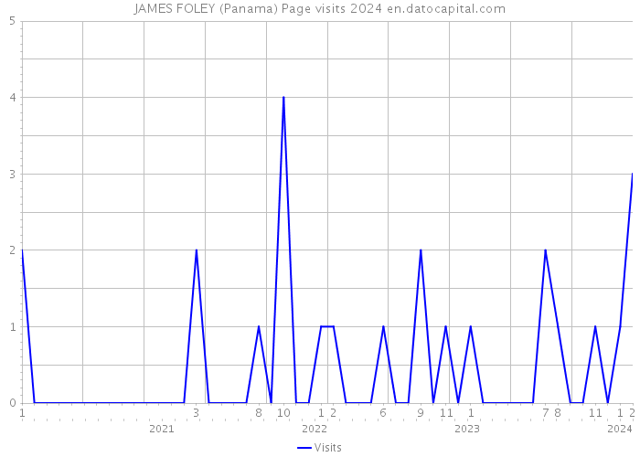 JAMES FOLEY (Panama) Page visits 2024 