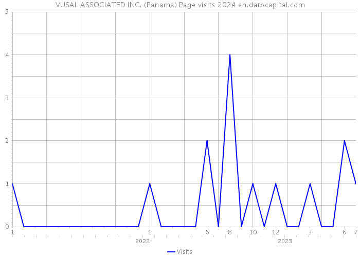 VUSAL ASSOCIATED INC. (Panama) Page visits 2024 
