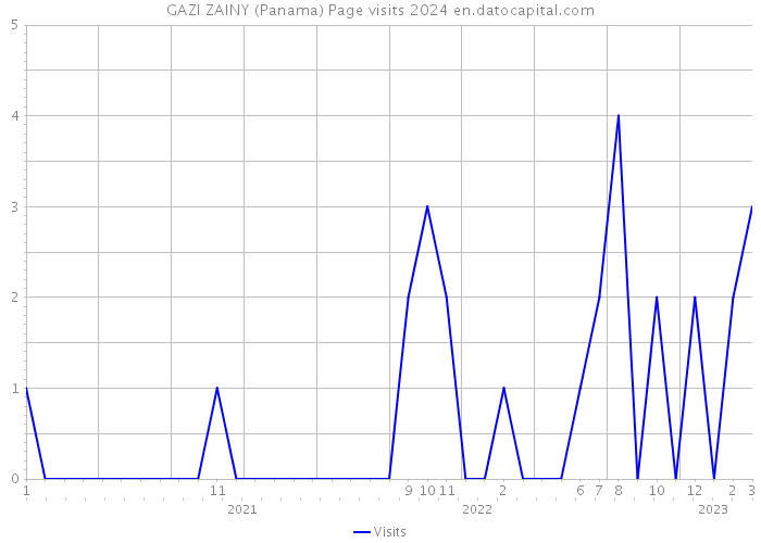 GAZI ZAINY (Panama) Page visits 2024 