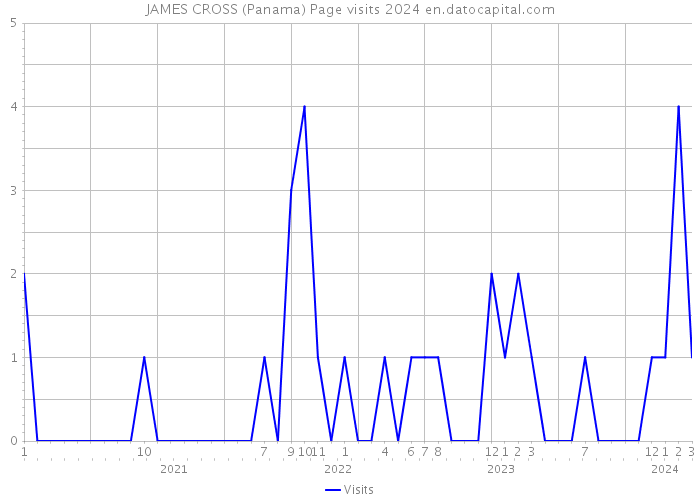 JAMES CROSS (Panama) Page visits 2024 