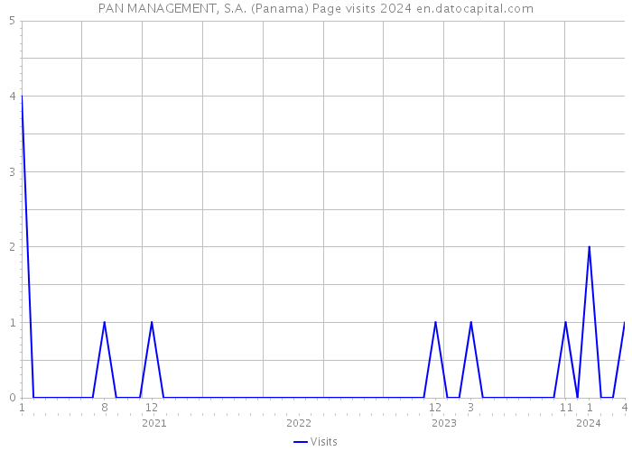 PAN MANAGEMENT, S.A. (Panama) Page visits 2024 