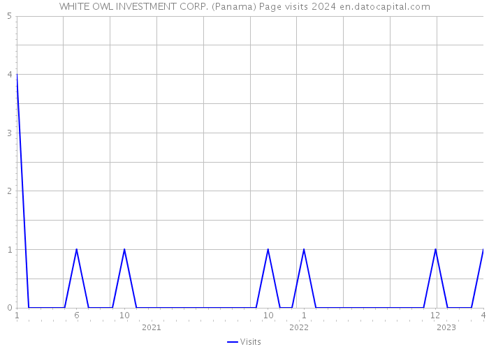 WHITE OWL INVESTMENT CORP. (Panama) Page visits 2024 