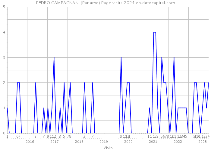 PEDRO CAMPAGNANI (Panama) Page visits 2024 