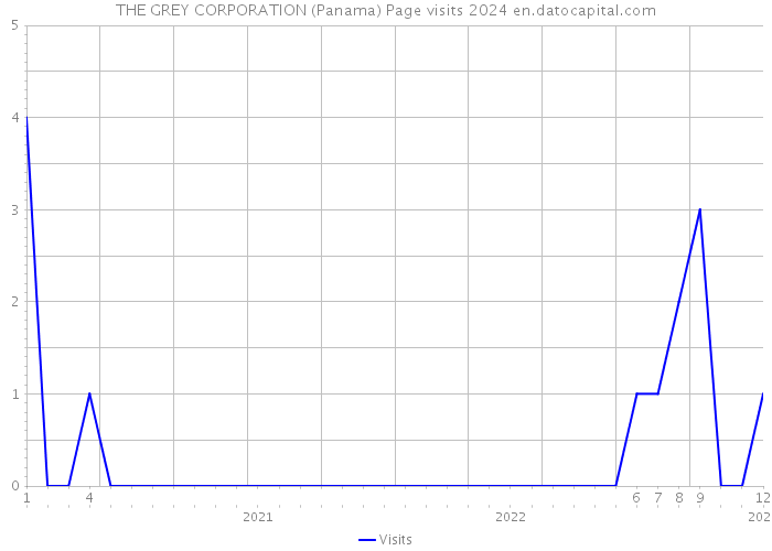 THE GREY CORPORATION (Panama) Page visits 2024 