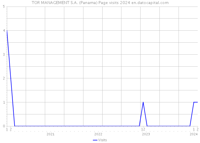 TOR MANAGEMENT S.A. (Panama) Page visits 2024 