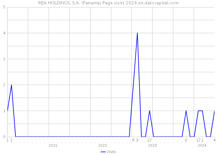 REA HOLDINGS, S.A. (Panama) Page visits 2024 