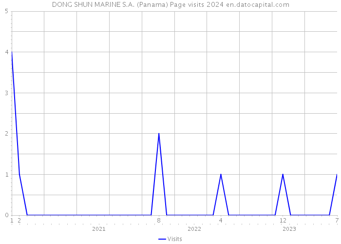 DONG SHUN MARINE S.A. (Panama) Page visits 2024 