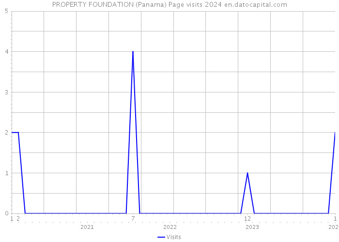 PROPERTY FOUNDATION (Panama) Page visits 2024 
