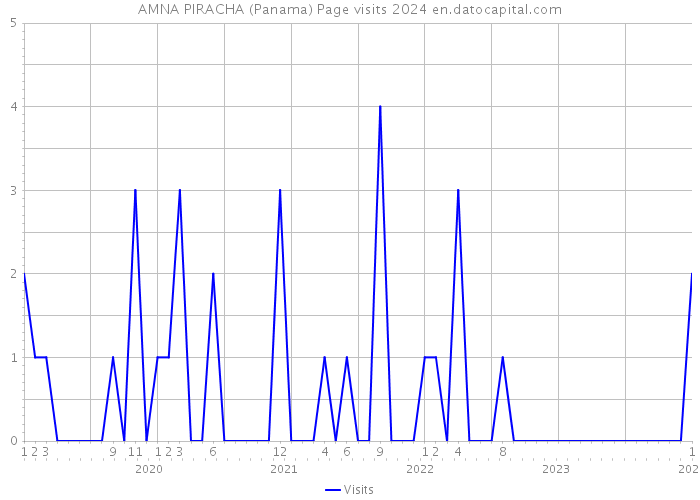 AMNA PIRACHA (Panama) Page visits 2024 