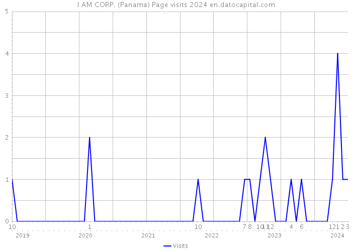 I AM CORP. (Panama) Page visits 2024 