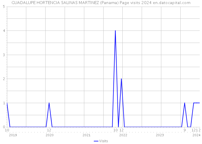 GUADALUPE HORTENCIA SALINAS MARTINEZ (Panama) Page visits 2024 