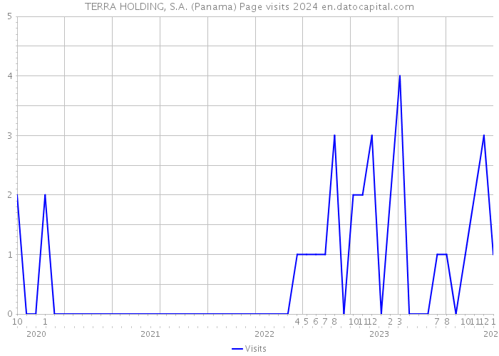 TERRA HOLDING, S.A. (Panama) Page visits 2024 