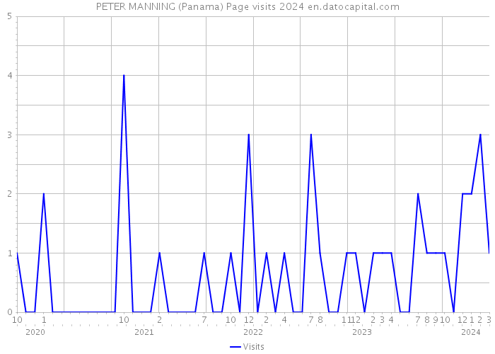 PETER MANNING (Panama) Page visits 2024 