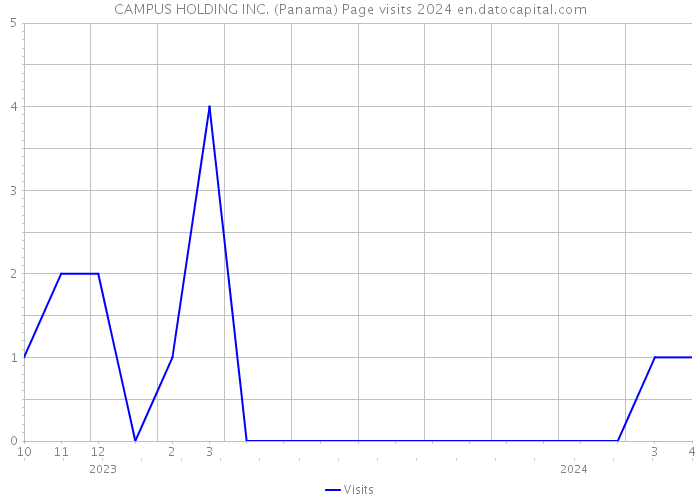 CAMPUS HOLDING INC. (Panama) Page visits 2024 