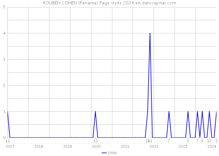 ROUBEN COHEN (Panama) Page visits 2024 