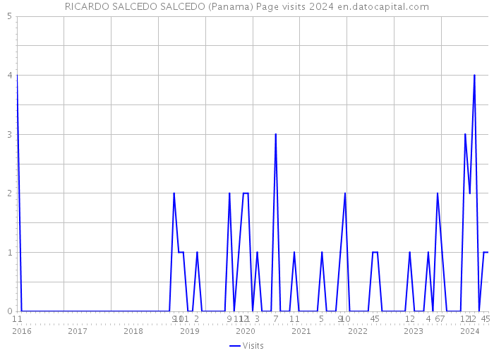 RICARDO SALCEDO SALCEDO (Panama) Page visits 2024 