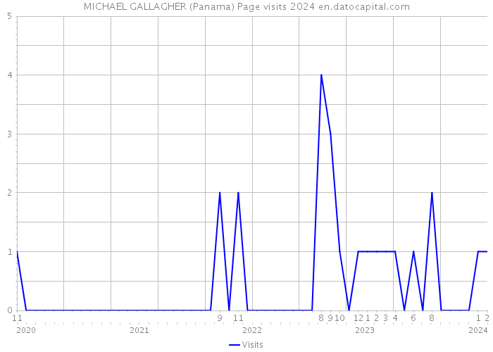 MICHAEL GALLAGHER (Panama) Page visits 2024 