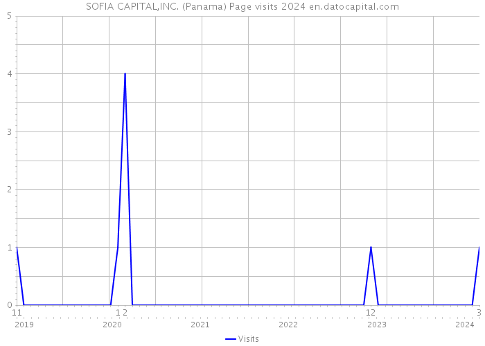 SOFIA CAPITAL,INC. (Panama) Page visits 2024 