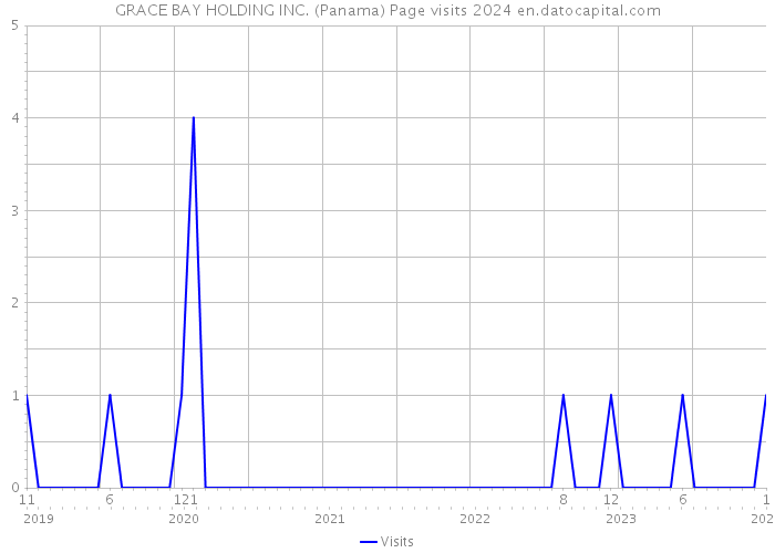 GRACE BAY HOLDING INC. (Panama) Page visits 2024 