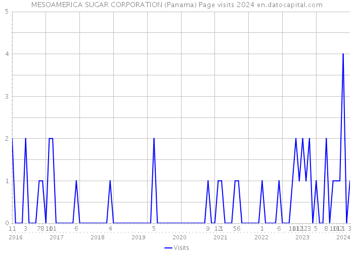 MESOAMERICA SUGAR CORPORATION (Panama) Page visits 2024 