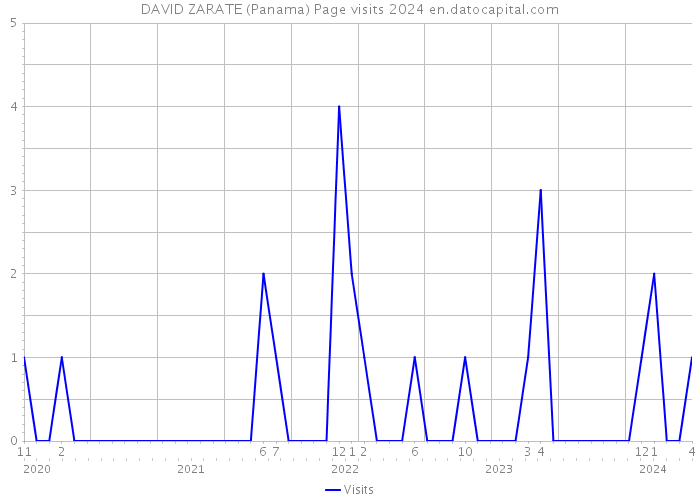 DAVID ZARATE (Panama) Page visits 2024 