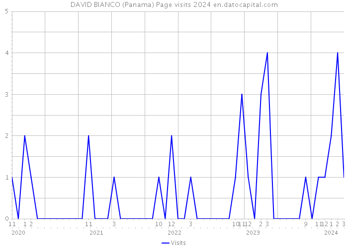 DAVID BIANCO (Panama) Page visits 2024 