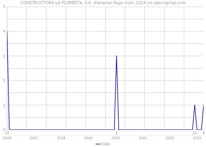 CONSTRUCTORA LA FLORESTA, S.A. (Panama) Page visits 2024 