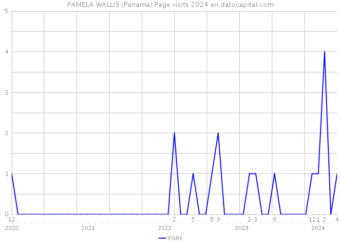 PAMELA WALLIS (Panama) Page visits 2024 