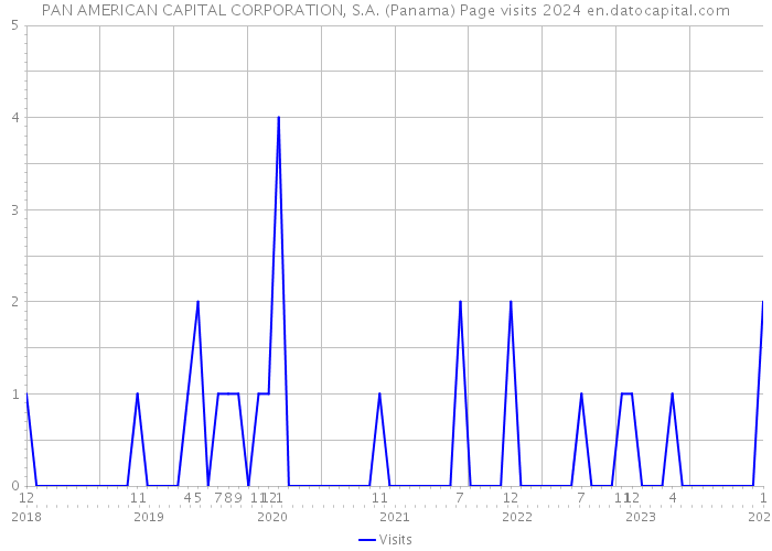 PAN AMERICAN CAPITAL CORPORATION, S.A. (Panama) Page visits 2024 