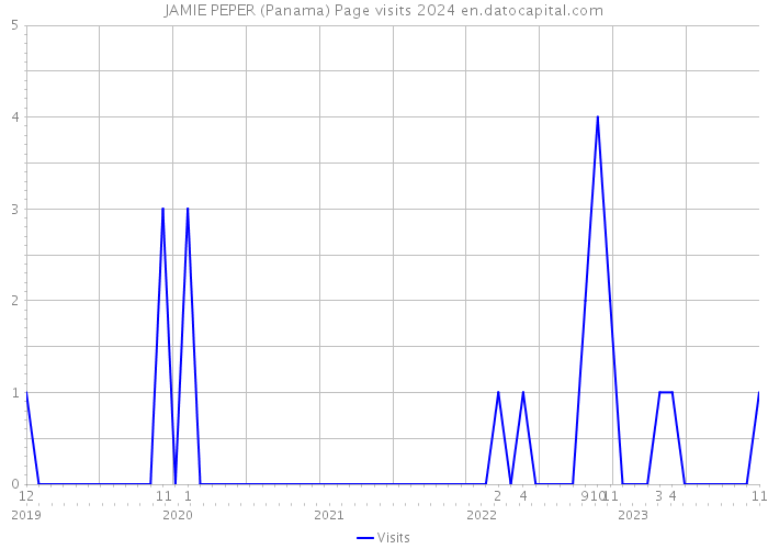 JAMIE PEPER (Panama) Page visits 2024 