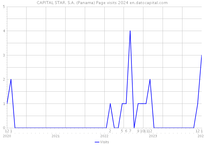 CAPITAL STAR. S.A. (Panama) Page visits 2024 