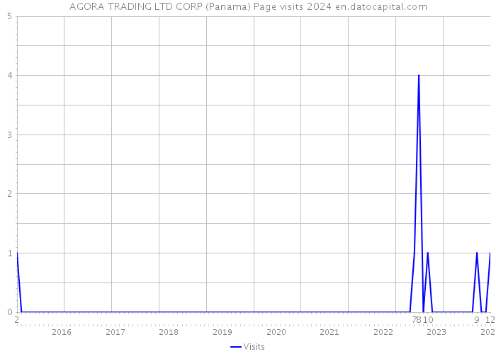 AGORA TRADING LTD CORP (Panama) Page visits 2024 