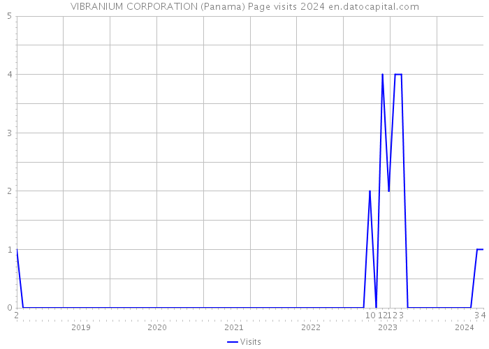 VIBRANIUM CORPORATION (Panama) Page visits 2024 