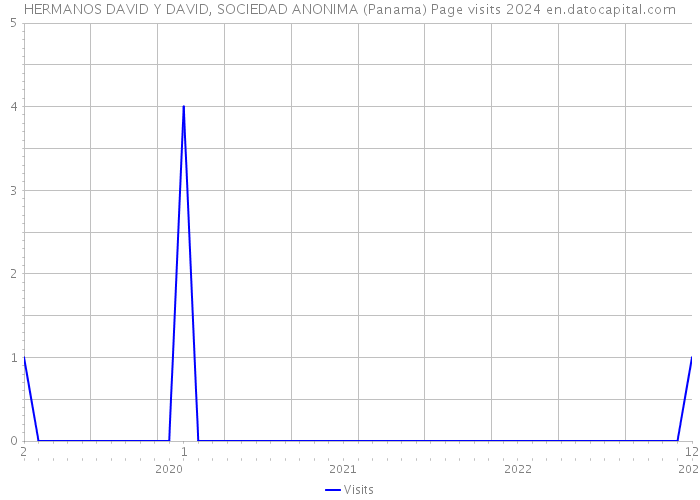 HERMANOS DAVID Y DAVID, SOCIEDAD ANONIMA (Panama) Page visits 2024 