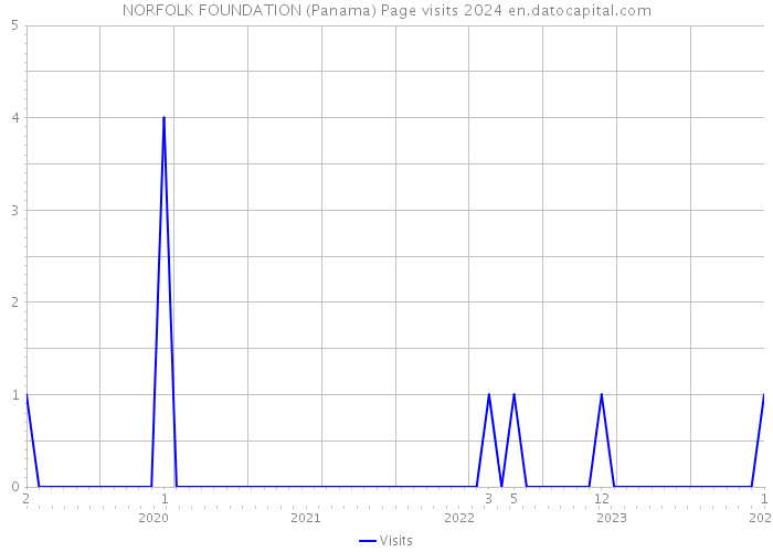NORFOLK FOUNDATION (Panama) Page visits 2024 