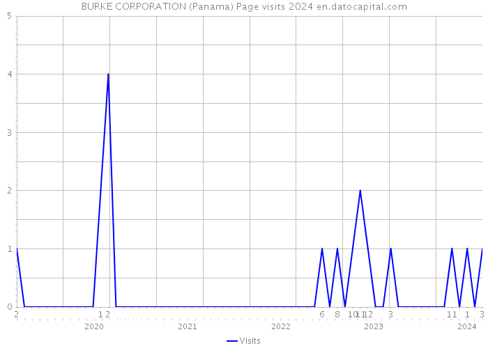 BURKE CORPORATION (Panama) Page visits 2024 
