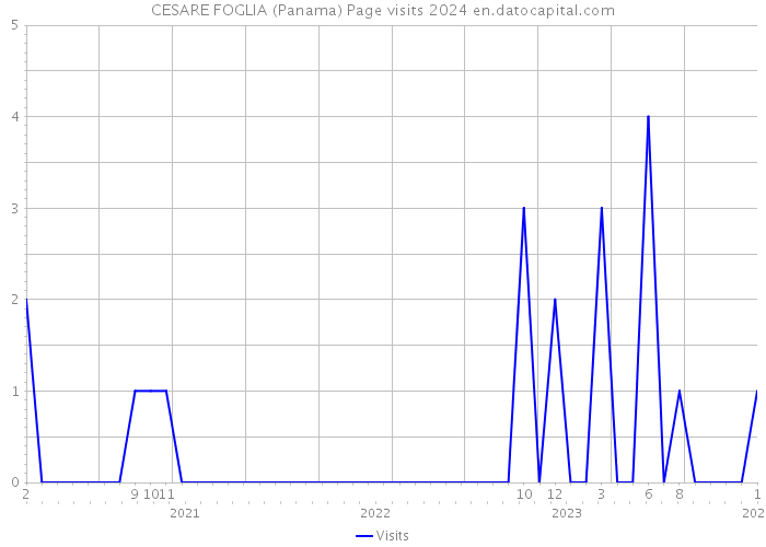 CESARE FOGLIA (Panama) Page visits 2024 