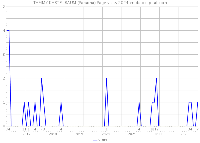 TAMMY KASTEL BAUM (Panama) Page visits 2024 
