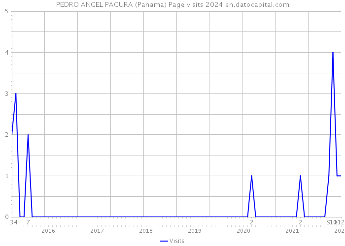 PEDRO ANGEL PAGURA (Panama) Page visits 2024 
